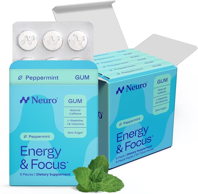 Neuro Energy and Focus peppermint gum